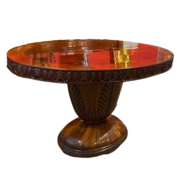 Jelzett Iparművészeti Ovális Art Deco Asztal