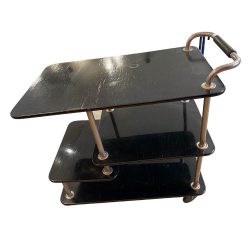 Zsúrkocsi Fekete-Króm Többszintes 50-es évek