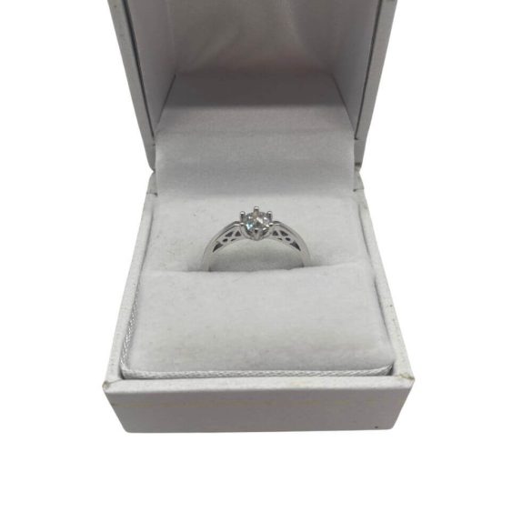 Fehérarany brilliáns gyűrű 0,42 CT