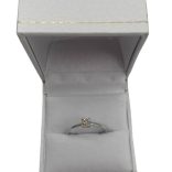 Fehérarany brilliáns gyűrű 0,4 CT