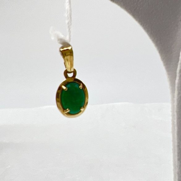 Malachit medál, arany