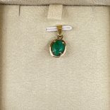 Malachit medál, arany