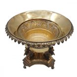 Empire Stílusú Aranyozott Ezüst Kínáló