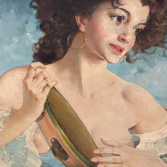 Szánthó Mária (1897-1998): Nő csörgődobbal