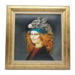 Szász Endre: Női portré fejdísszel