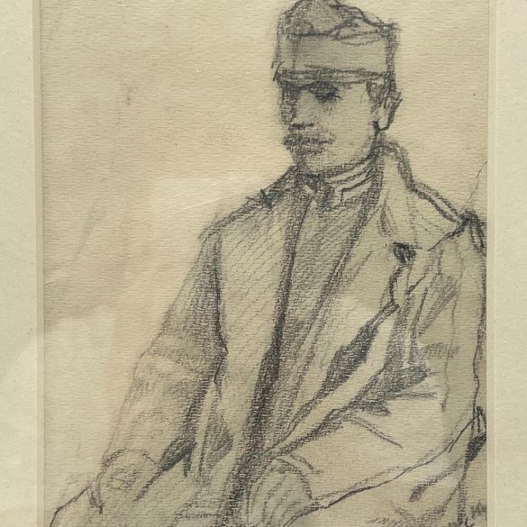 báró Mednyánszky László: I. világháborús katona portréja