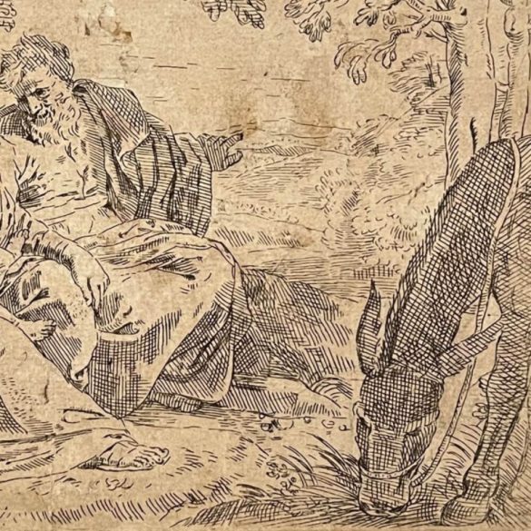 Simone Cantarini: Pihenő Szent család