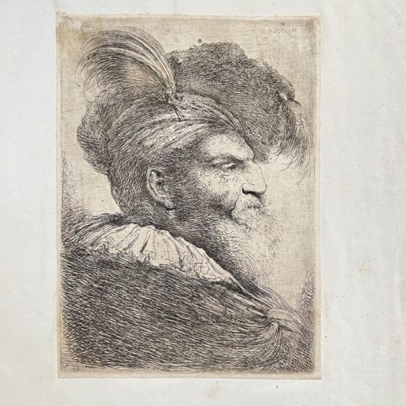 Giovanni Benedetto Castiglione: Nemes Férfi képmása- rézmetszet