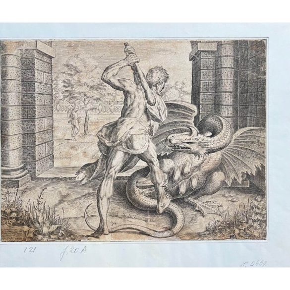 Frans Floris: Hercules megöli Ladont és leszedi az aranyalmákat