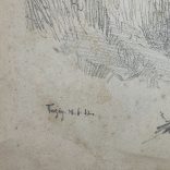  XIX. századi festő, feltehetően:  William Hahn (1829 - 1887): Faluvége