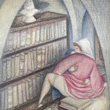 Anna Rank: Villon illusztráció (Légyott a könyvtárban, Erotika)
