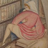Anna Rank: Villon illusztráció (Légyott a könyvtárban, Erotika)