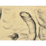 Derkovits Gyula (1894-1934): "Hódolat a fallosznak" (Egy lap Pandamonium mappából, 1920)