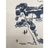 HB monogrammal: Ile de Cité látképe a Notre Dame-mal