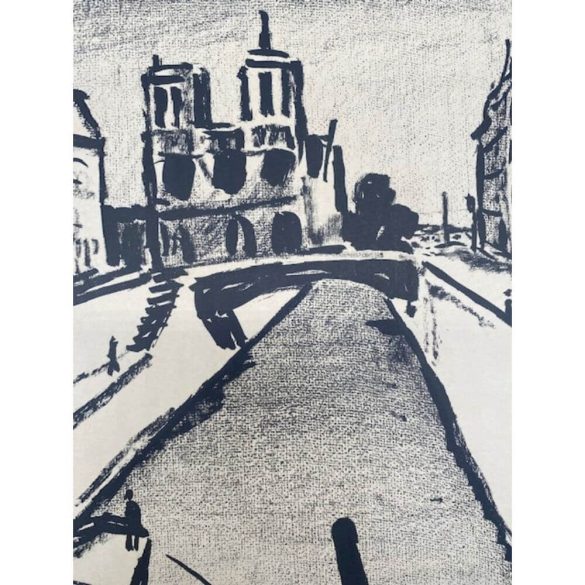 HB monogrammal: A Notre Dame látképe a Szajna felől