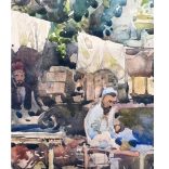 Ismeretlen festő: Keleti vásár