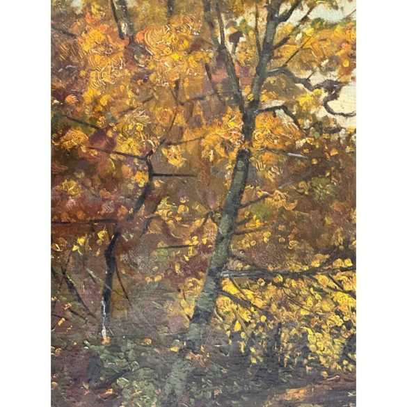 Hans Klein: Őszi erdő patakkal