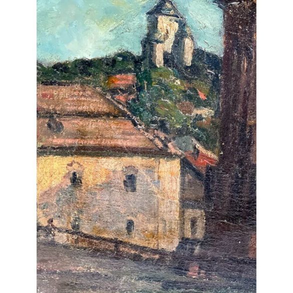 Kosztolányi-Kann Gyula (1868 - 1945) tulajdonított: Szerb város látképe