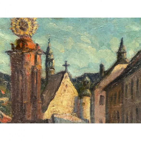 Kosztolányi-Kann Gyula (1868 - 1945) tulajdonított: Szerb város látképe