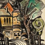 Ismeretlen orosz festő: Falusi templomtornyok