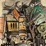 Ismeretlen orosz festő: Falusi templomtornyok