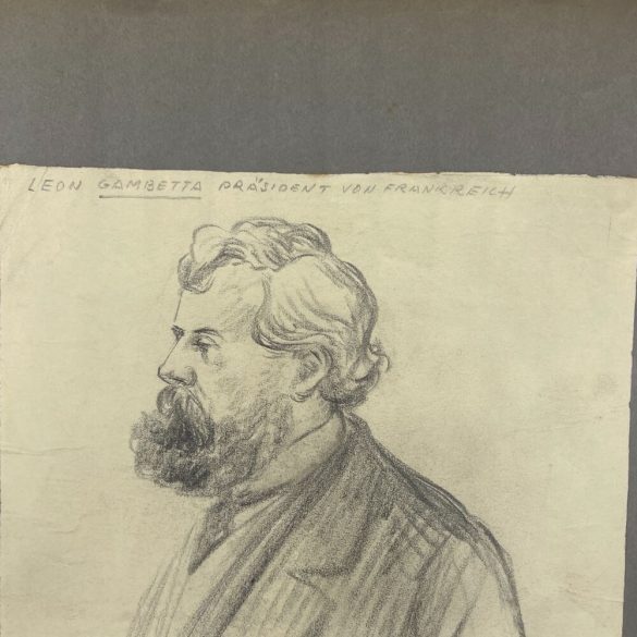 Emil Orlik: Leon Gambetta francia elnök portréja