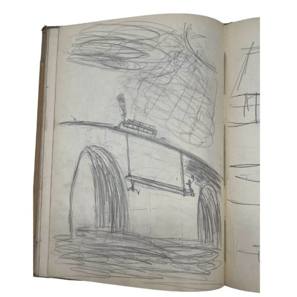 Darvassy István (1888-1960): Vázlat mappa (96 oldal)
(Különböző rajzok, vázlatok, skiccek)
