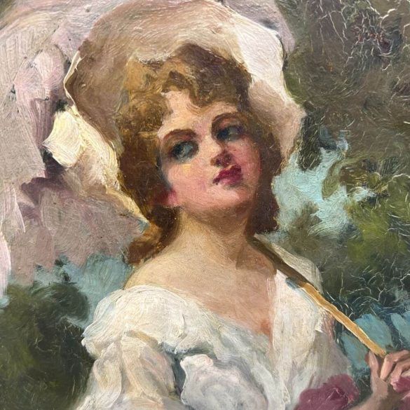 Breittschneider Rudolf (1866-1924): Hölgy napernyővel