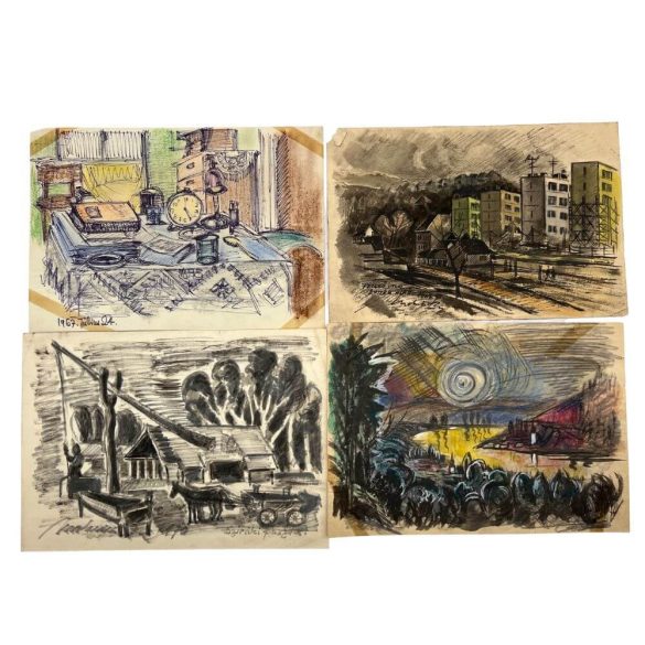 Szladovits Vilmos (-): grafikai "Életmű hagyaték mappa"