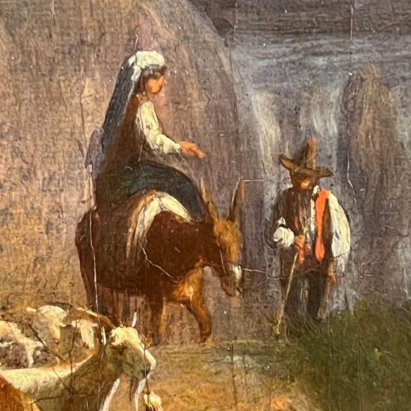 Markó András, ifj. (1824-1895): Itáliai táj vándorokkal