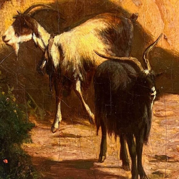 Markó András, ifj. (1824-1895): Itáliai táj vándorokkal