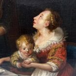 Braun Josef Adam (1748-1827): Anya és gyermeke szolgálólánnyal (1790k.)