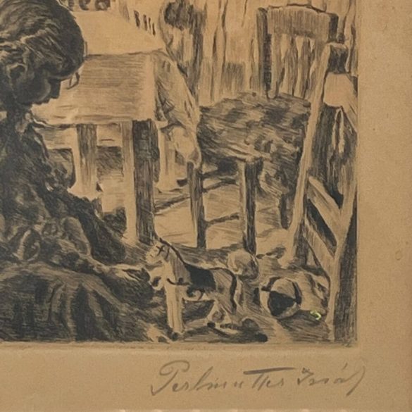 Perlmutter Izsák (1866-1932) - Prihoda István (1891-1956): Kislány a tisztaszobában
