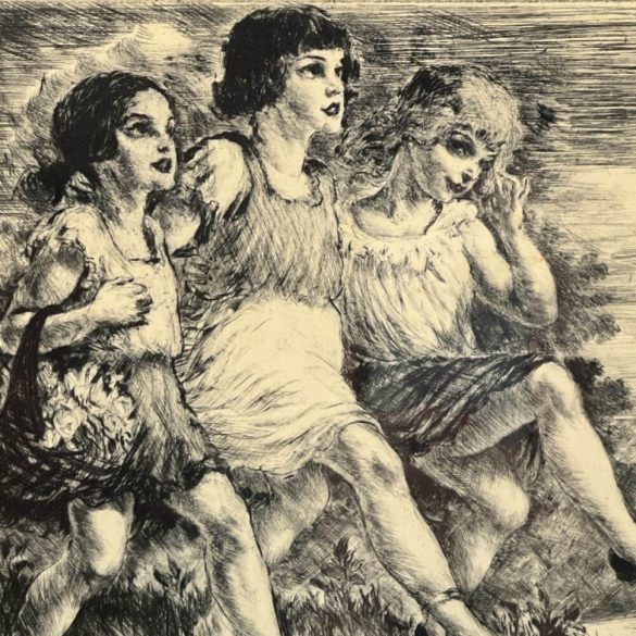 Prihoda István (1891-1965): Táncoló leánykák
