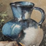 Szegő A. jelzéssel, 1930 k.: Asztali csendélet fürjjel