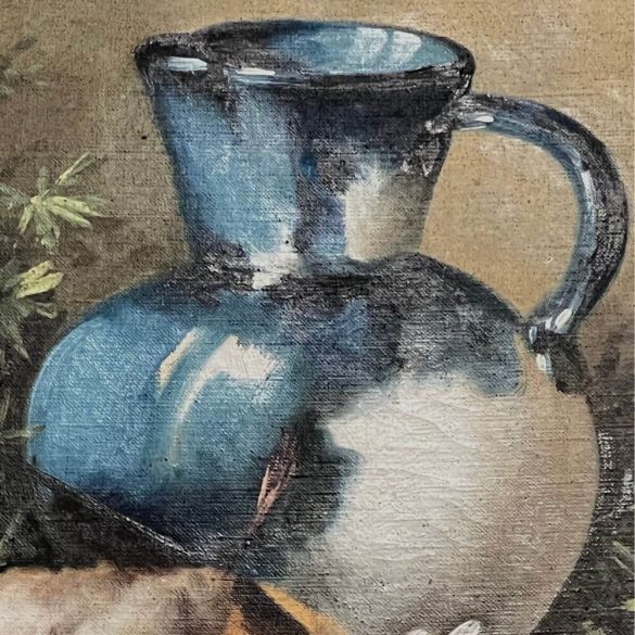 Szegő A. jelzéssel, 1930 k.: Asztali csendélet fürjjel