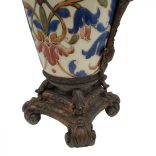 Majolika Lámpa Fehér Nagy Méretű 19. század