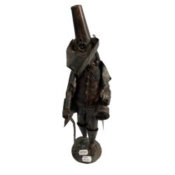 Óra kereskedő Figurális - Réz Plasztika