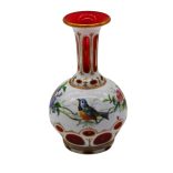  Kézzel festett Bieder üvegpalack madár és természetábrázolással (dugó nélkül) 