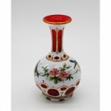  Kézzel festett Bieder üvegpalack madár és természetábrázolással (dugó nélkül) 