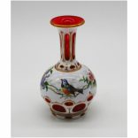  Kézzel festett Bieder üvegpalack madár és természetábrázolással (dugó nélkül) 