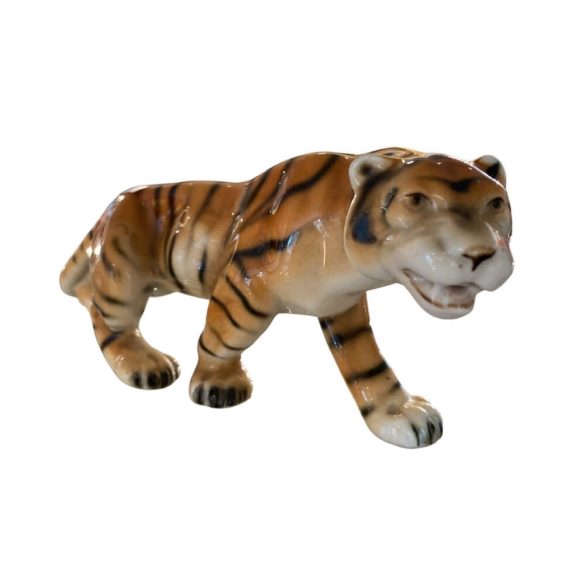 Royal Dux Porcelán Álló Tigris