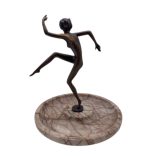 Art Deco Bakonyi Bronz Kínáló