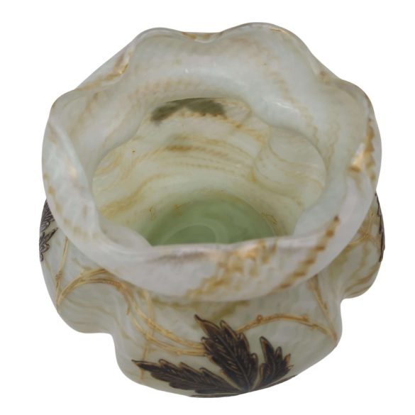 Harrach Kézzel festett fodros váza