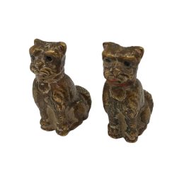 Bécsi Bronz Kutya 2 db