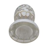 Bieder pohár- fehér alapon díszített-