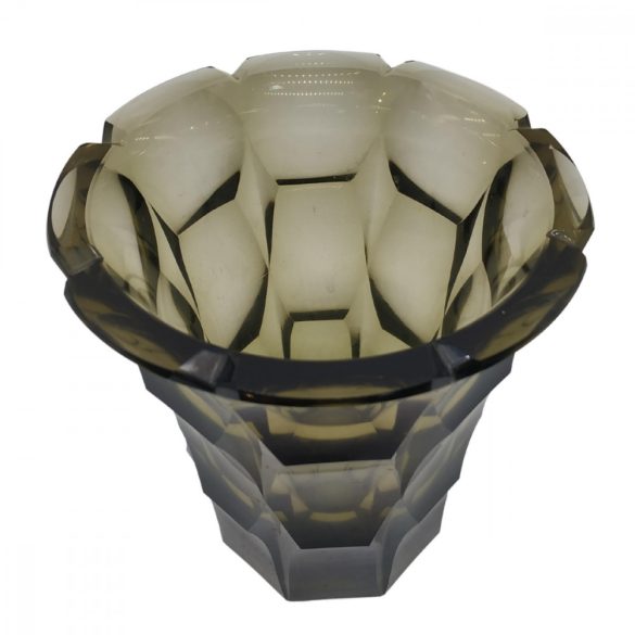 Moser Hántolt Olíva Váza