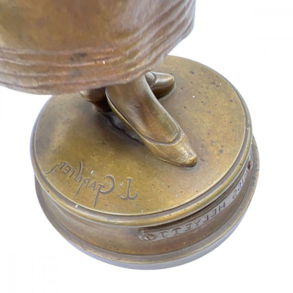Jean Garnier - Bronz szobor-  Miss Helyett- 