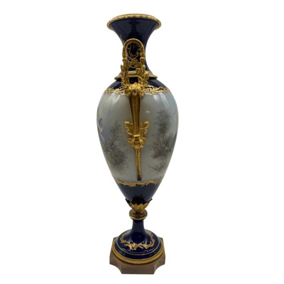 Sevres Amfóra Váza Idillikus Jelenettel