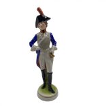 Nápolyi porcelán katona figura